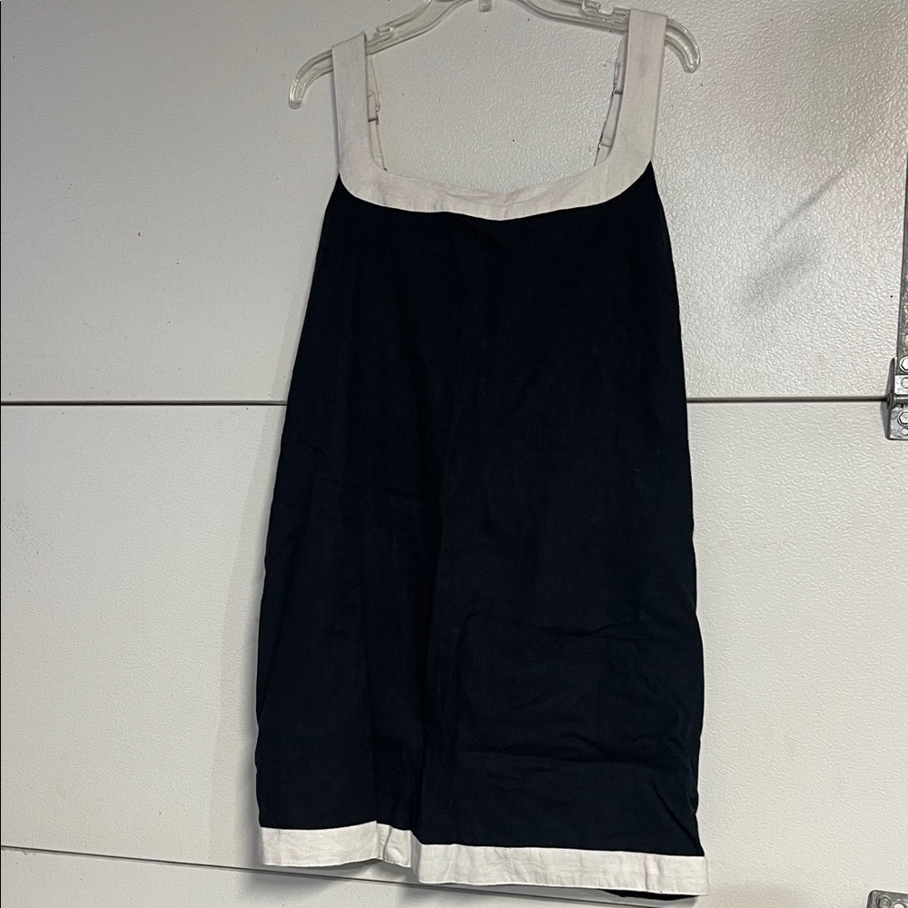 Abercrombie & Fitch Navy Blue and White Mini Dress
